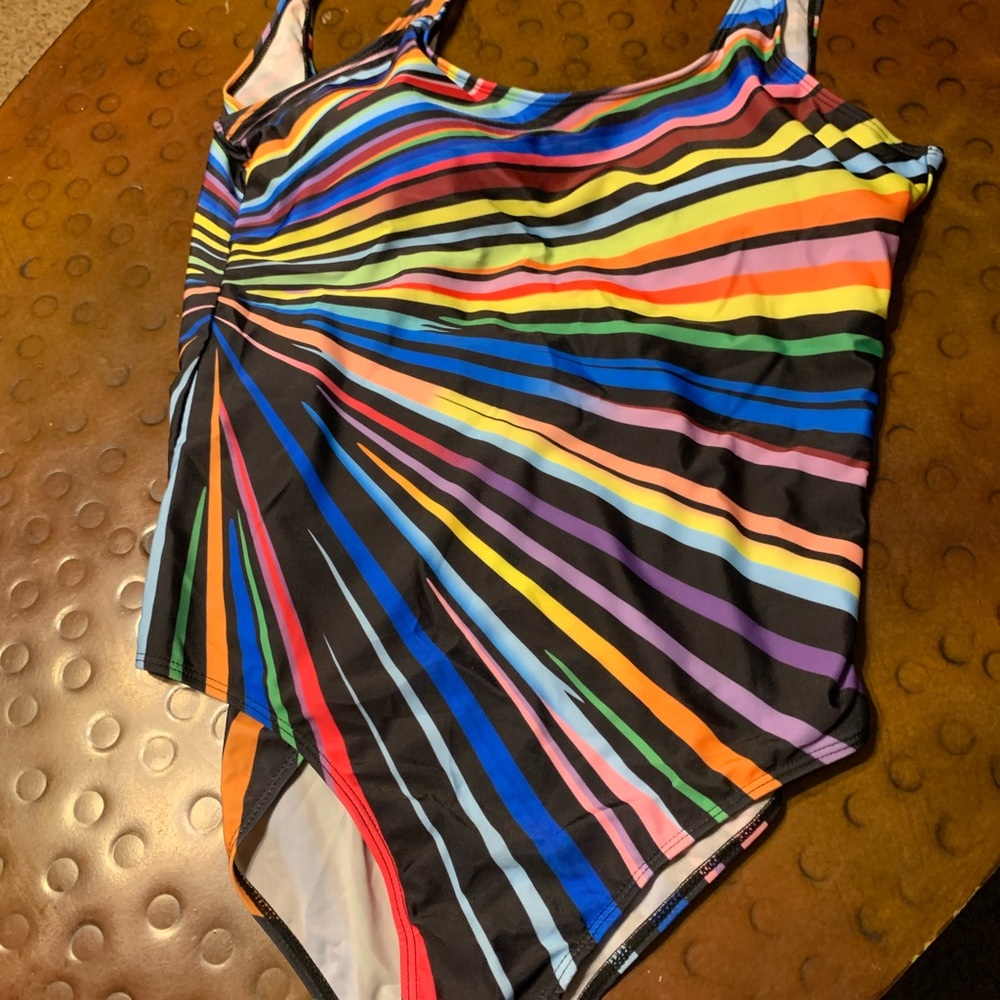 Women's Plus One Piece Swimsuit 3XL New striped